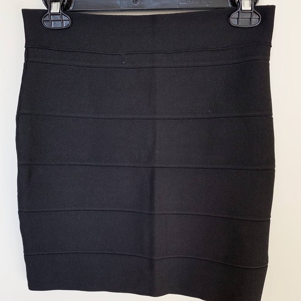 Black Bandage Mini Skirt